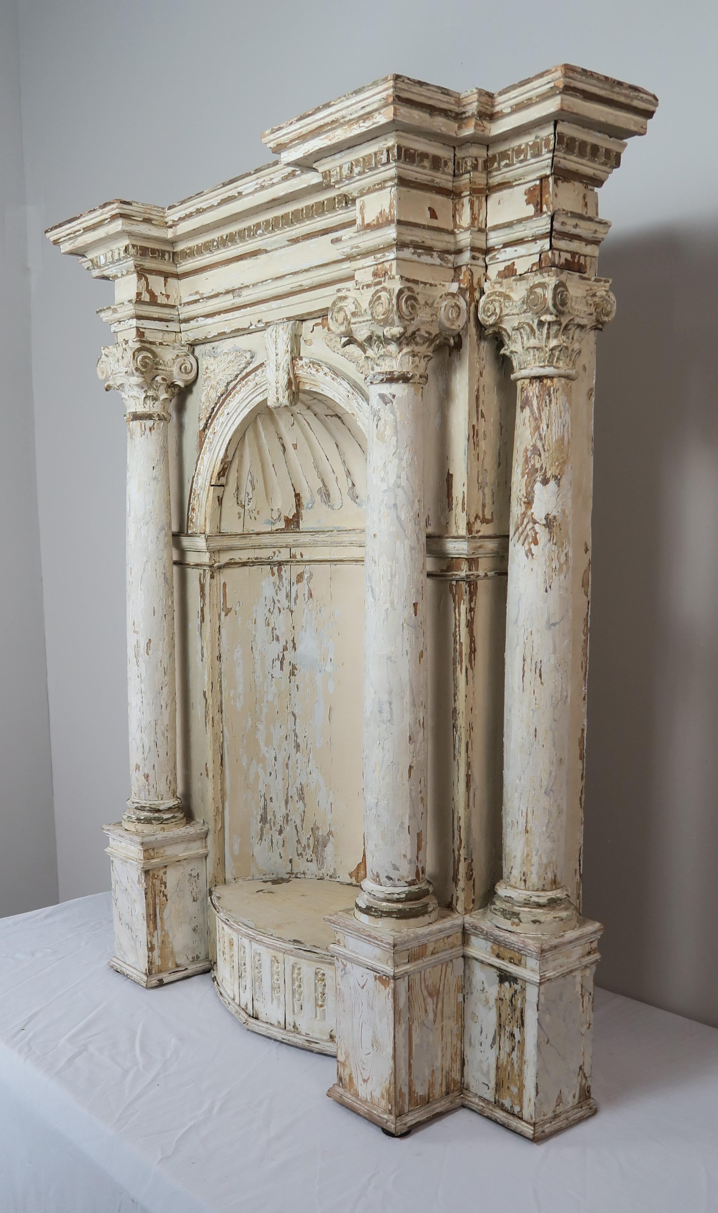 Early 19th Century Painted Alter Piece 2