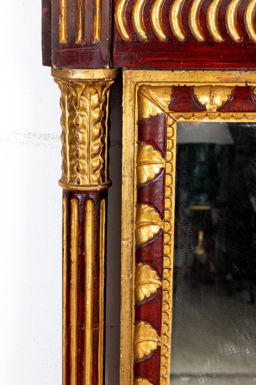 Early 19th Century Painted and Gilt Mirror For Sale 1