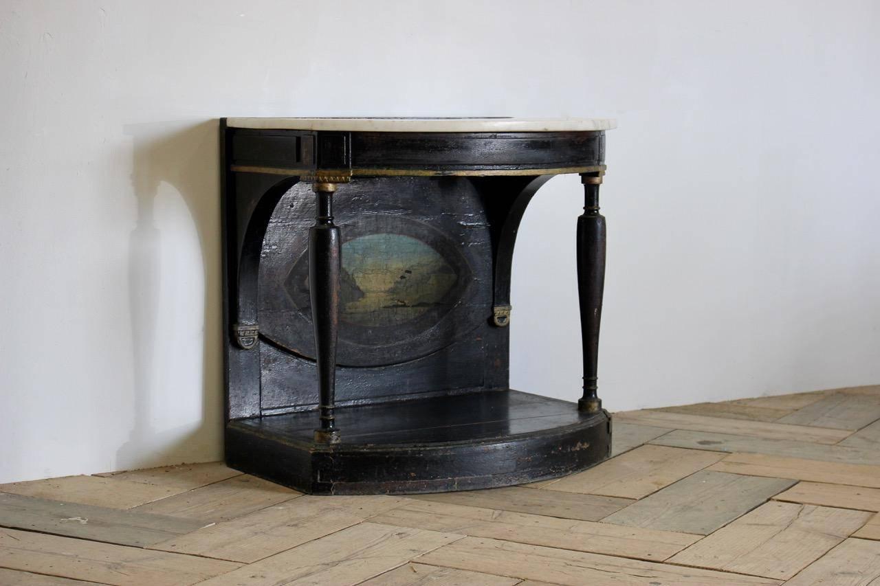 Early 19th Century Painted Danish Console Table 2