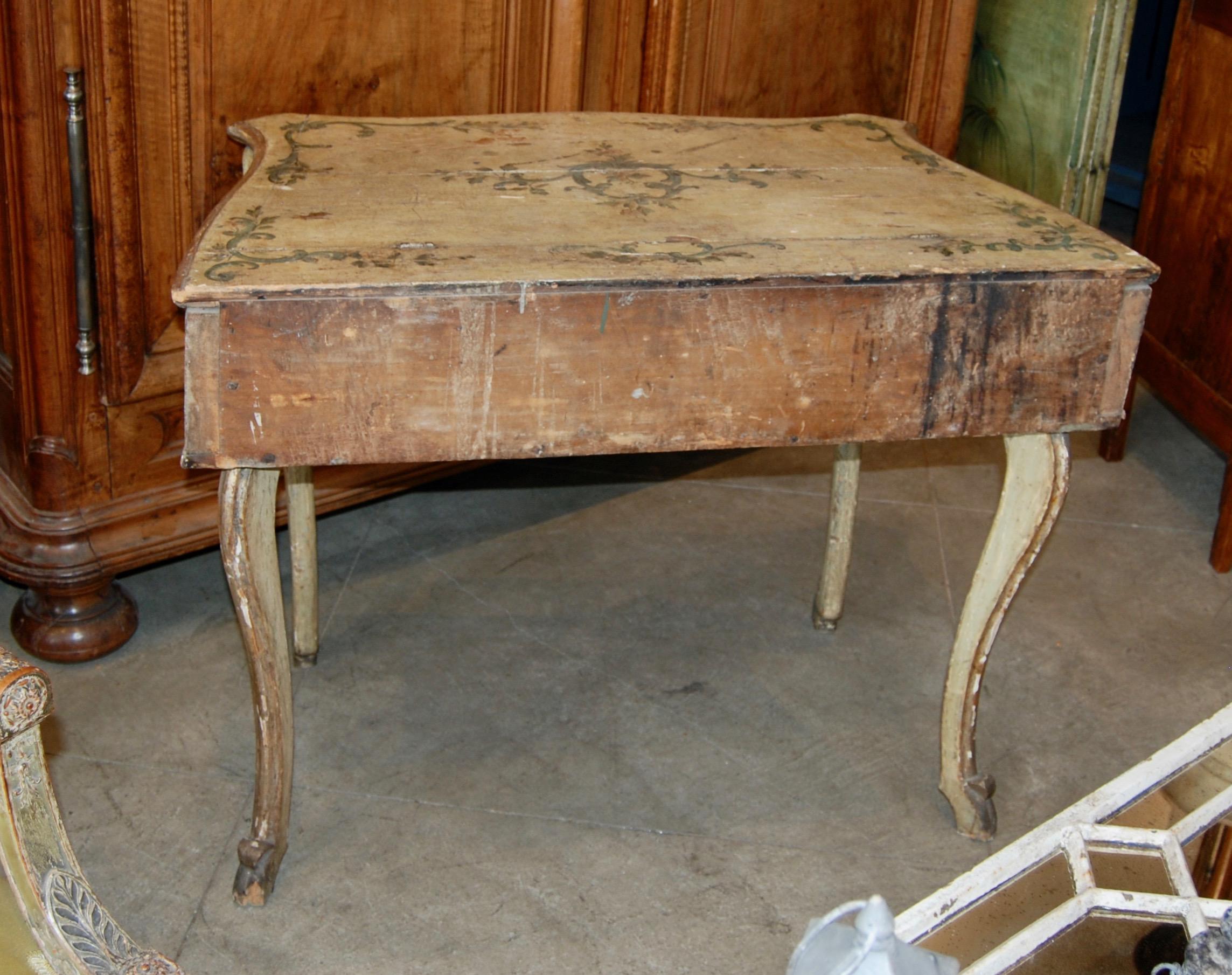 French Early 19th Century Painted Dressing Table