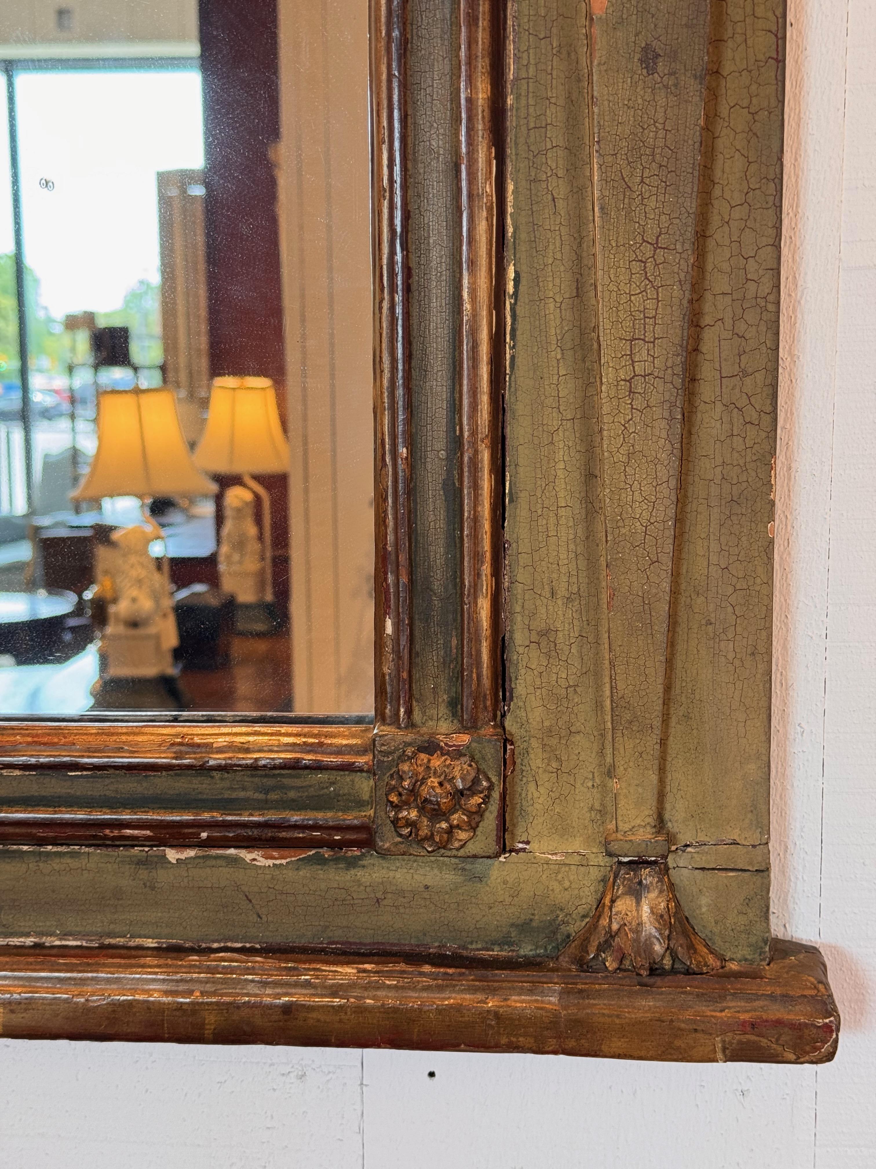 Début du 19e siècle, miroir peint de style Revive égyptien en vente 2