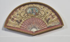 Early 19th Century Painted Folding Fan