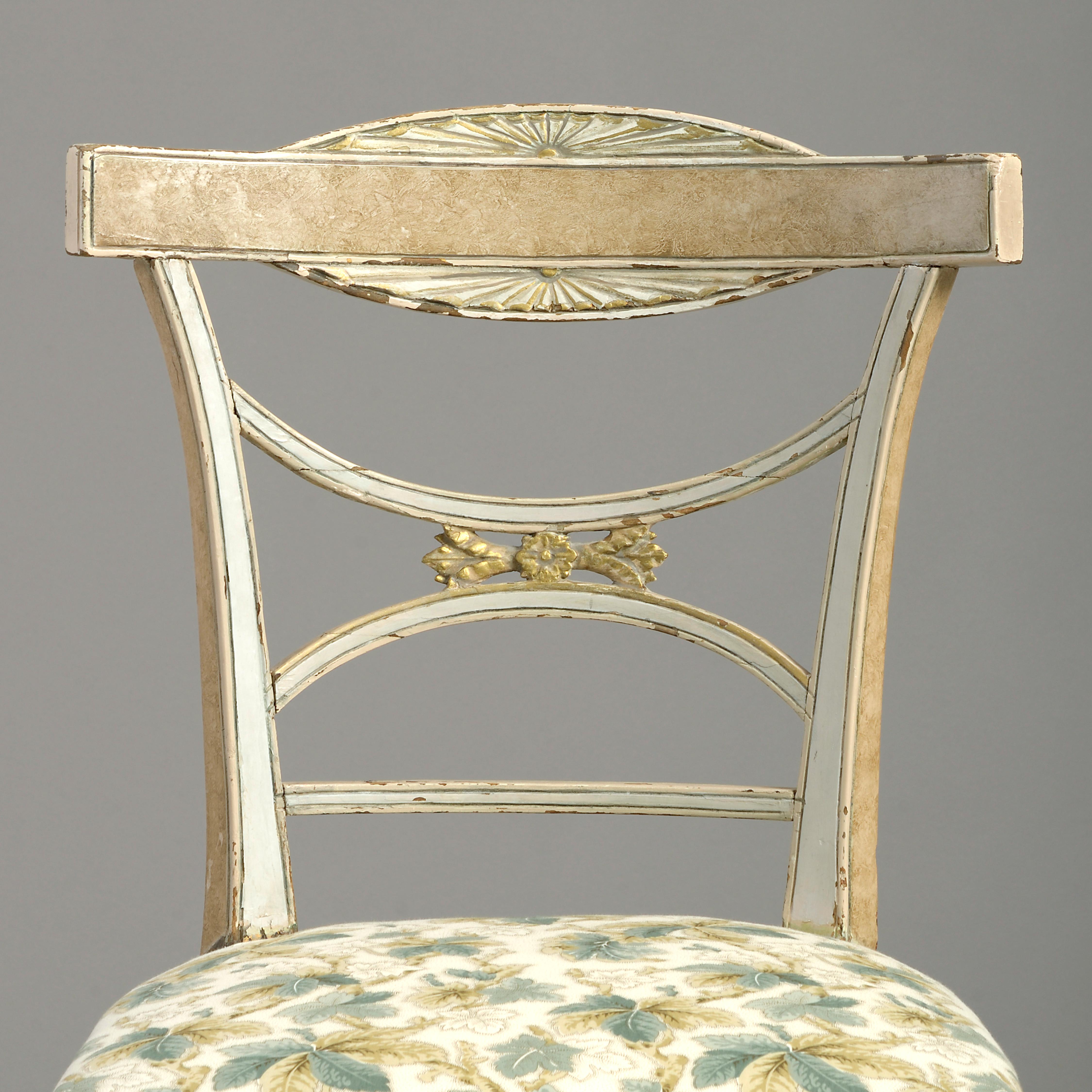Swedish Early 19th Century Painted Gustavian Side Chair