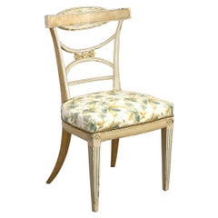 Early 19th Century Painted Gustavian Side Chair