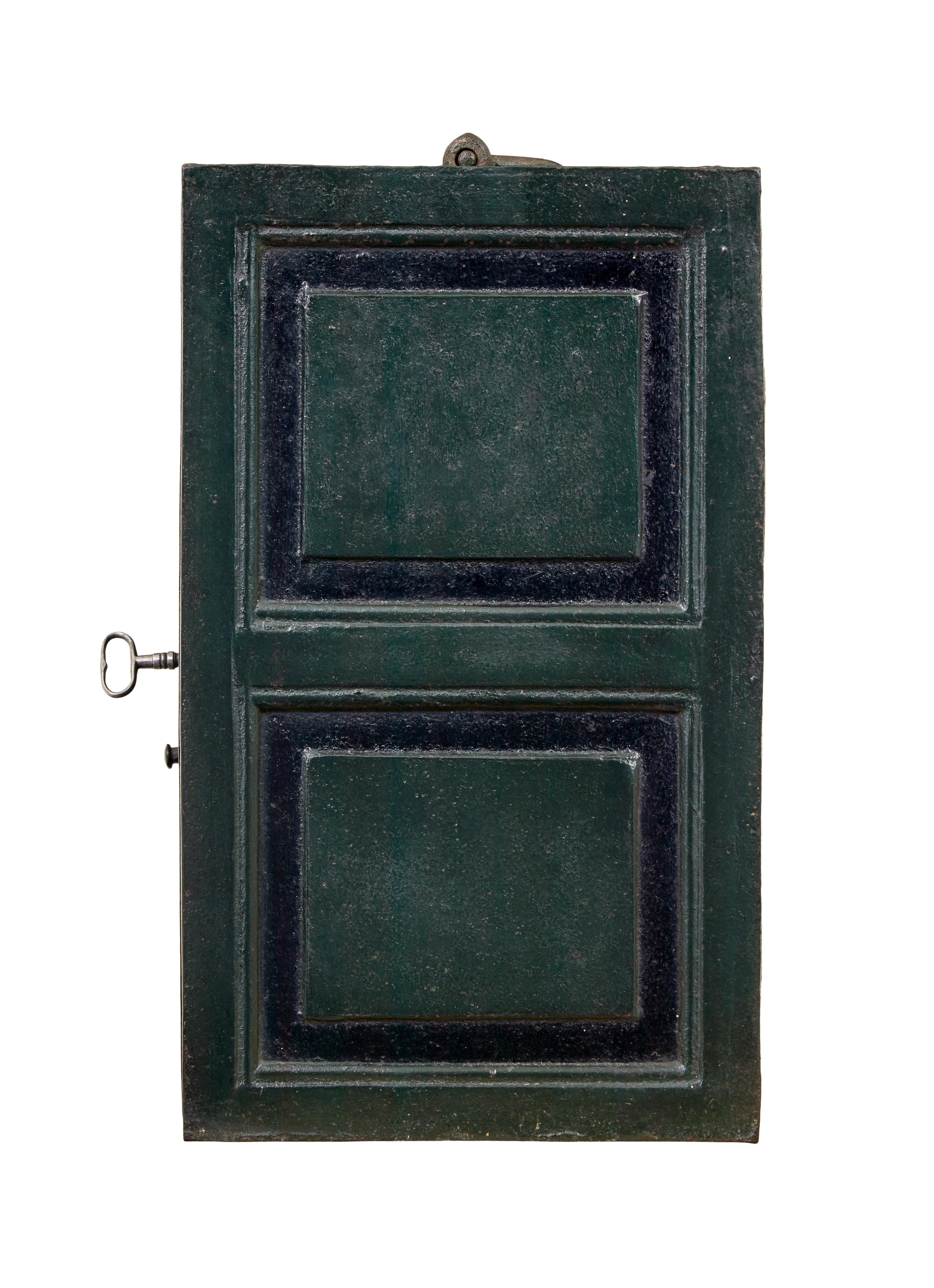 Hand-Crafted Early 19th century painted iron safe