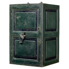 Early 19th century painted iron safe