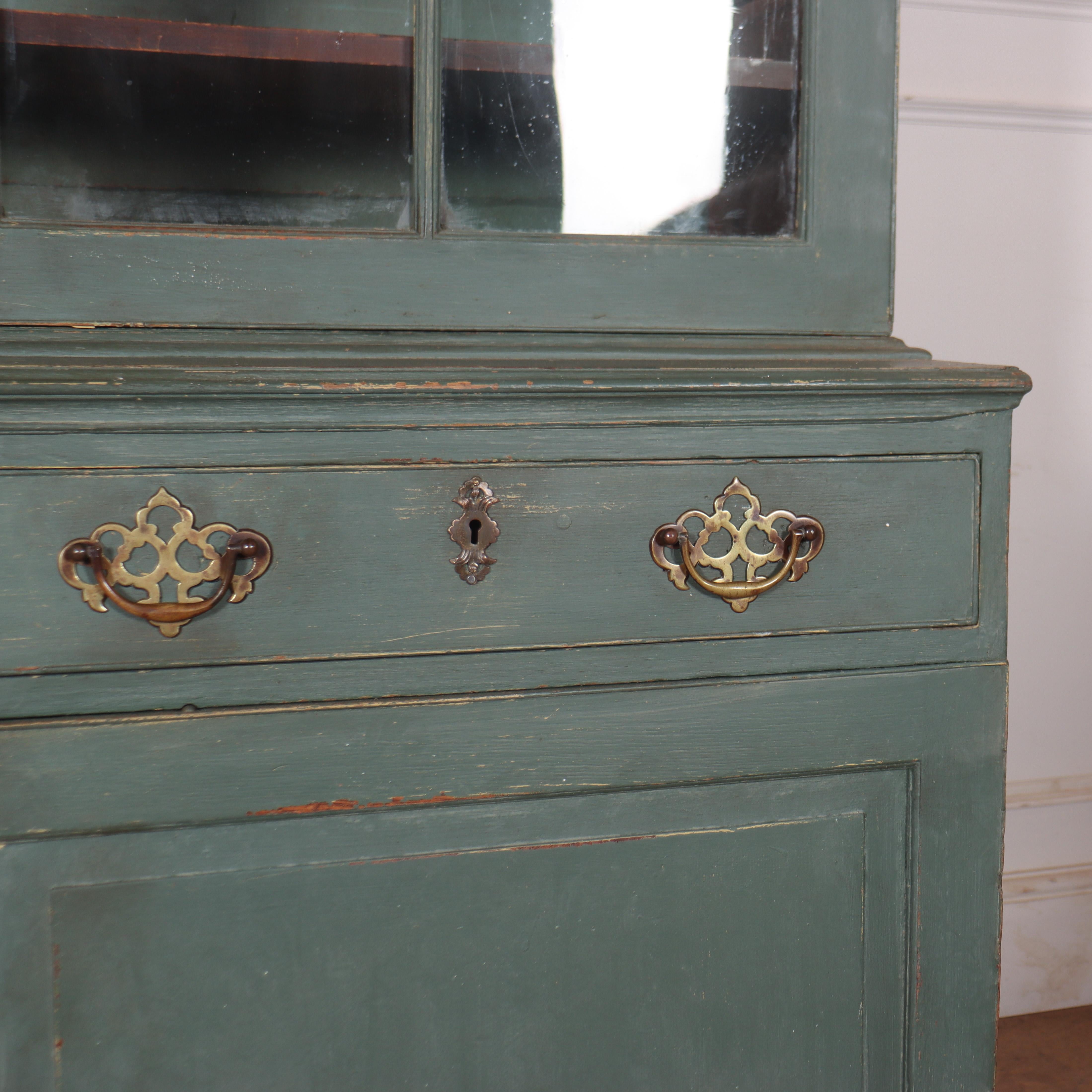 George IV Early 19th Century Painted Kitchen Cabinet