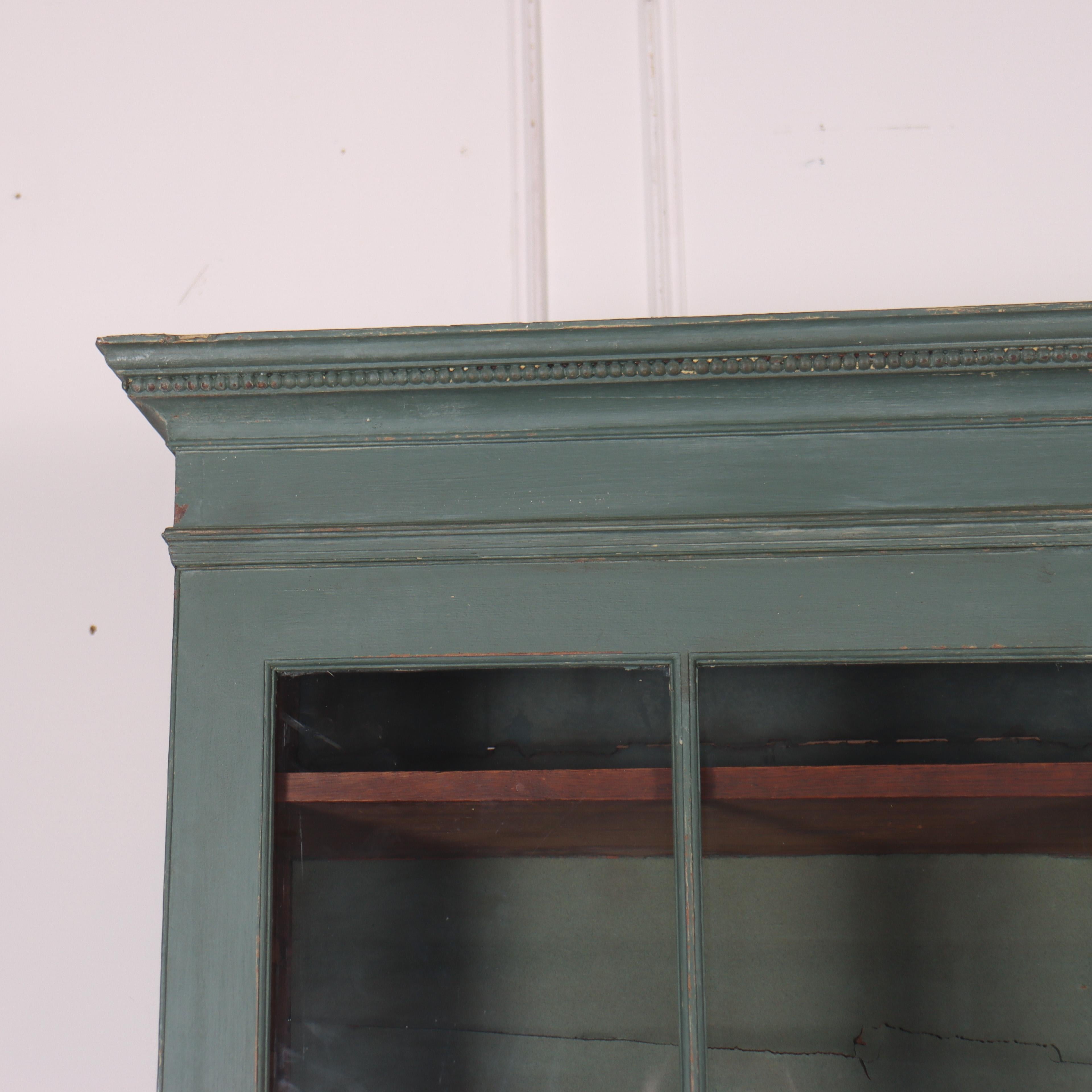 Glazed Early 19th Century Painted Kitchen Cabinet
