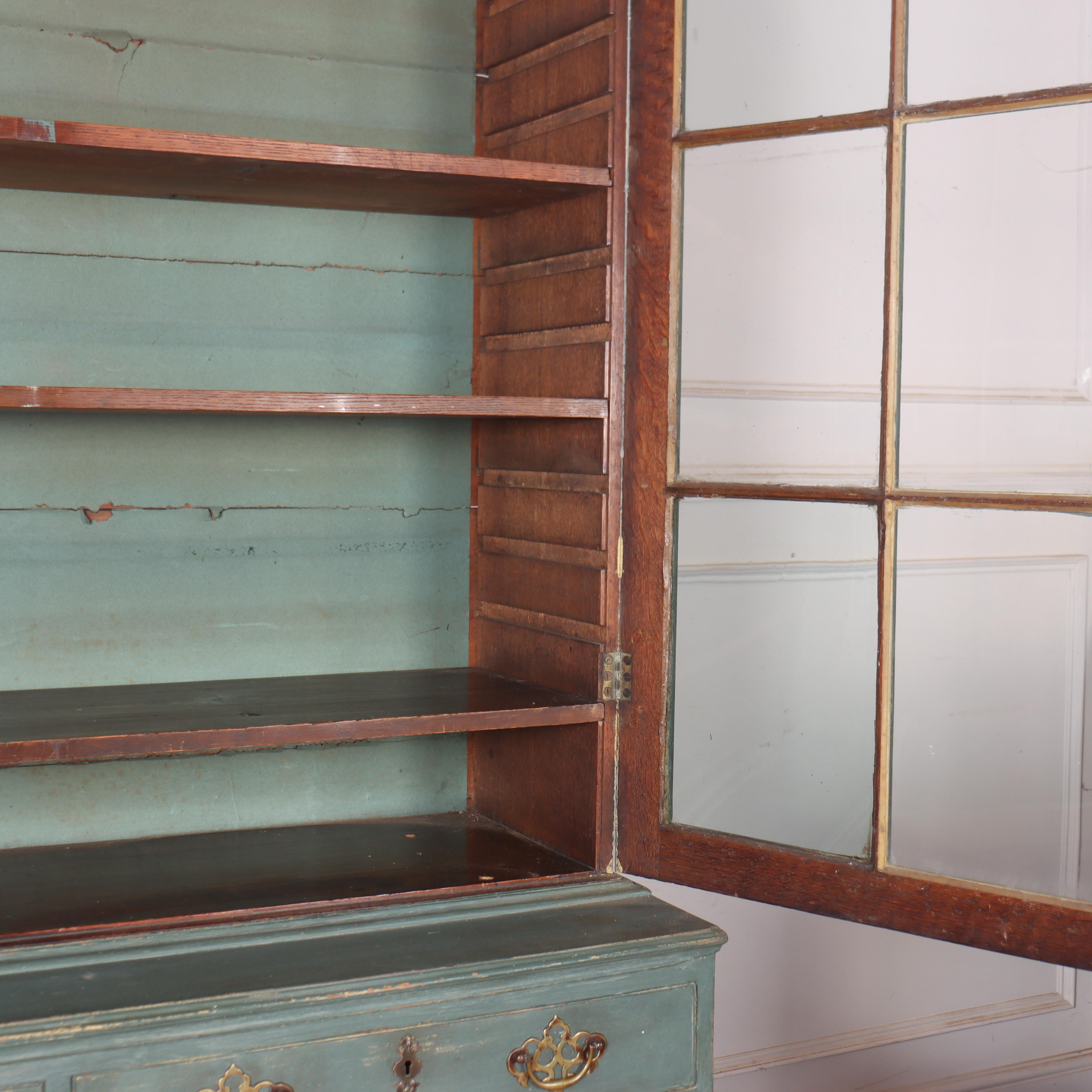 Early 19th Century Painted Kitchen Cabinet 1