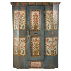 Early 19th Century Painted Marriage Cupboard