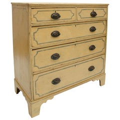 Early 19th Century Painted Pine Chest of Drawers, England, circa 1840