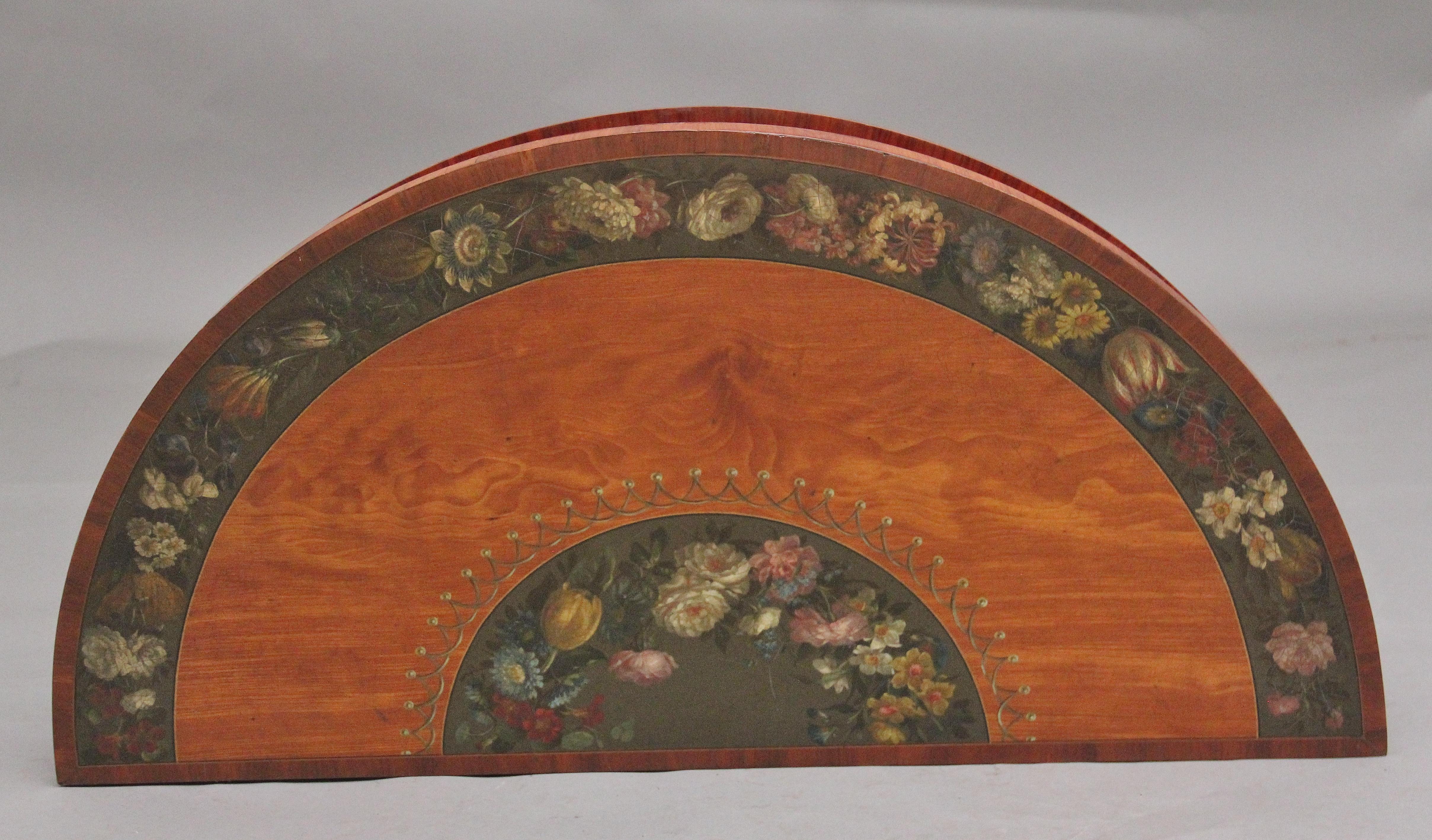 Early 19th Century painted satinwood card table For Sale 5