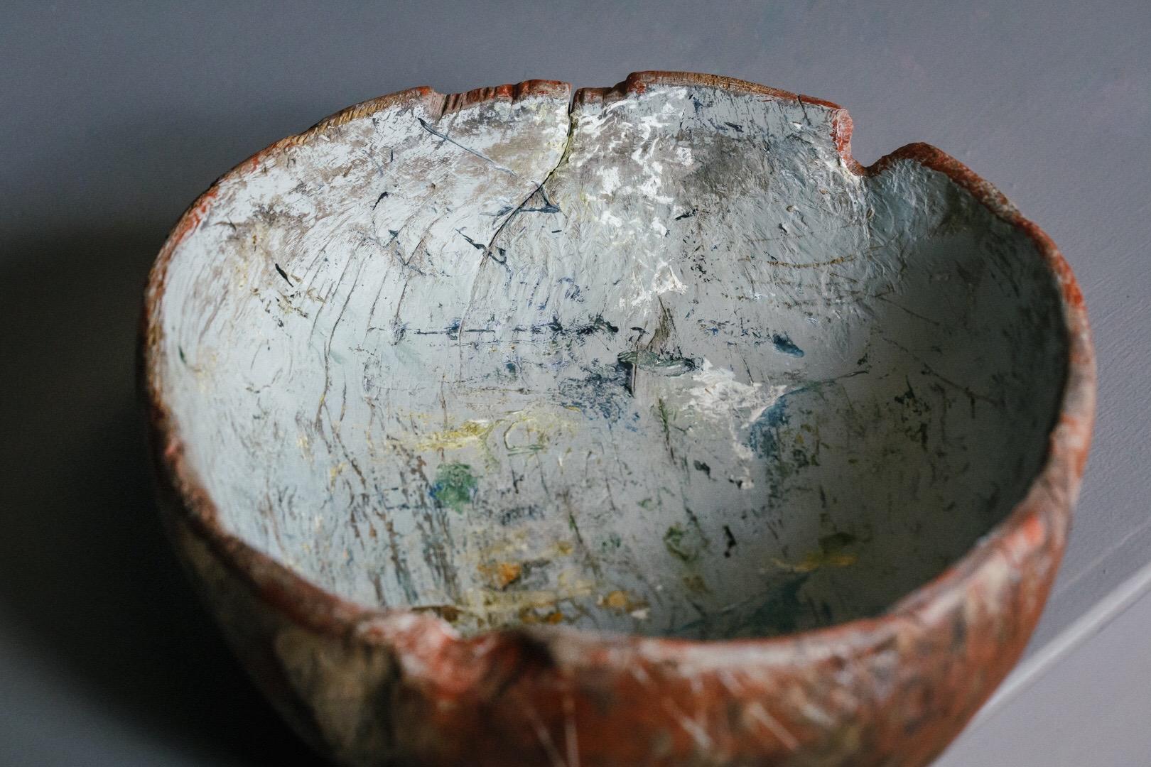 Early 19th Century Painted Swedish Root Bowl 2
