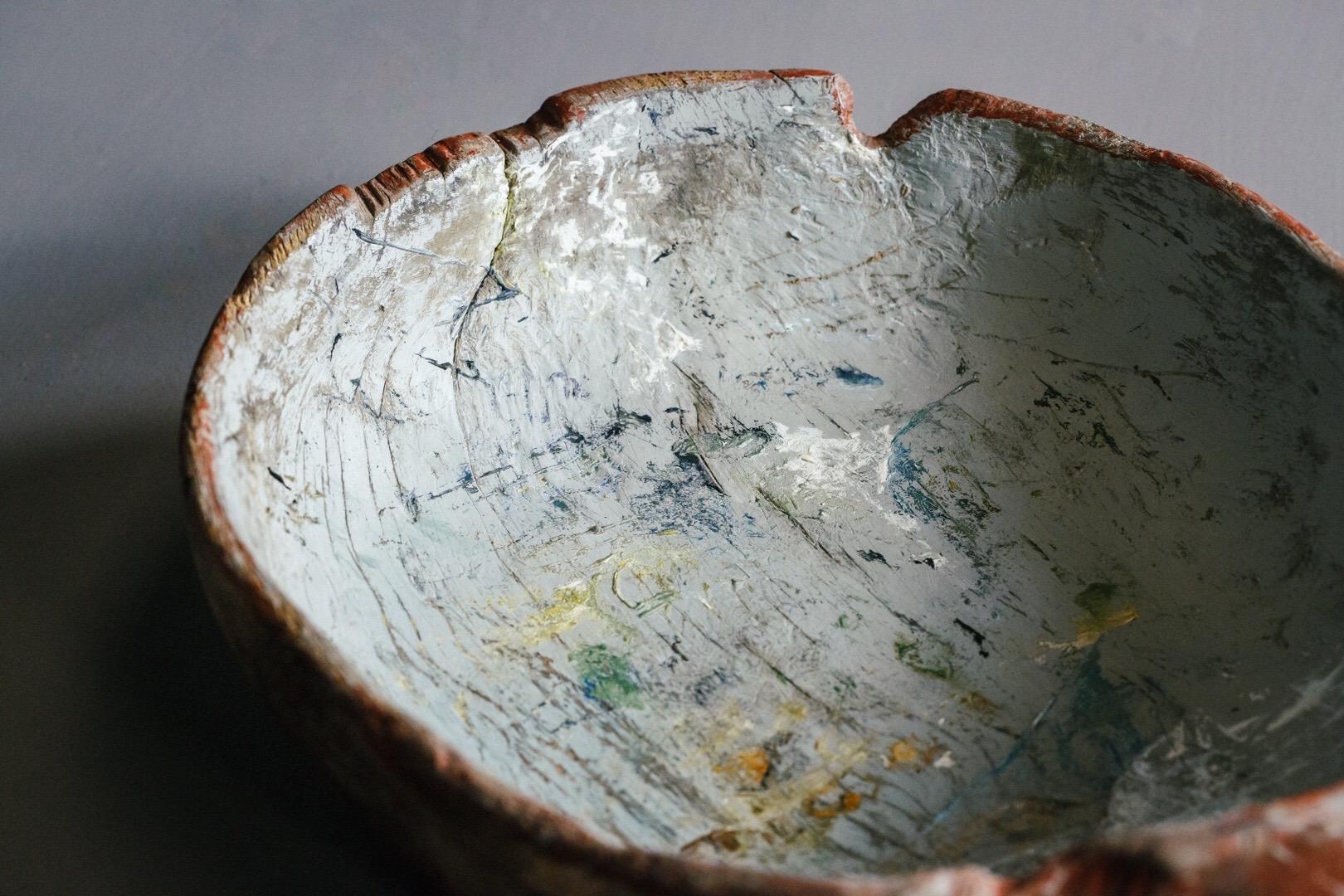 Early 19th Century Painted Swedish Root Bowl 3