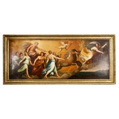 Peinture du début du XIXe siècle d'après la fresque "L'Aurora" de Guido Reni