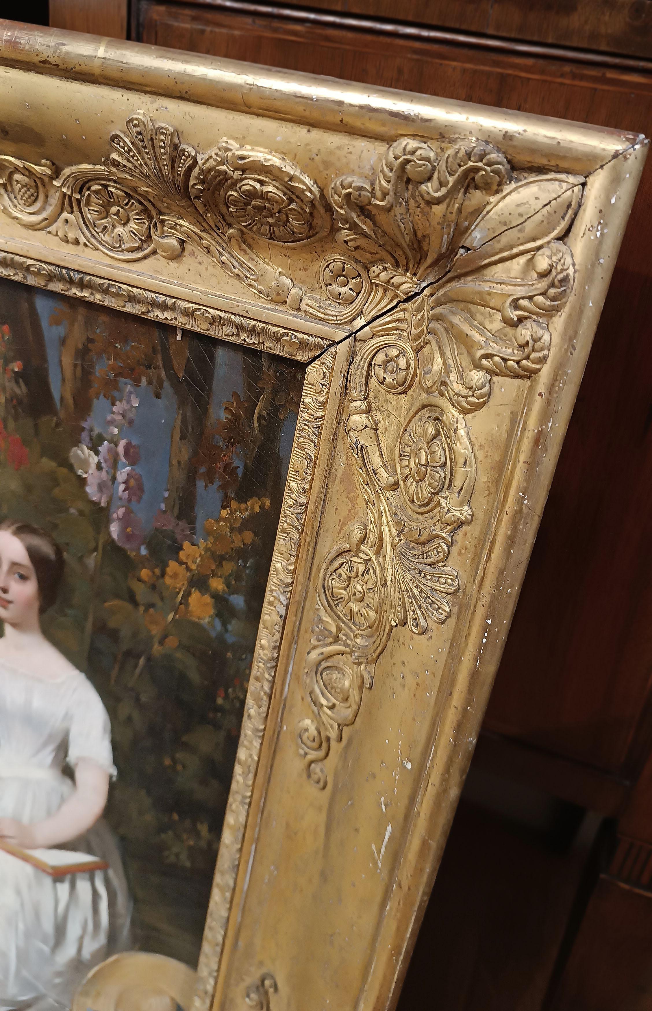 EARLY 19th CENTURY PAINTING WITH PORTRAIT OF TWO BROTHERS im Angebot 2