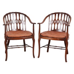 Early 19th Century Pair of Mahogany Armchairs