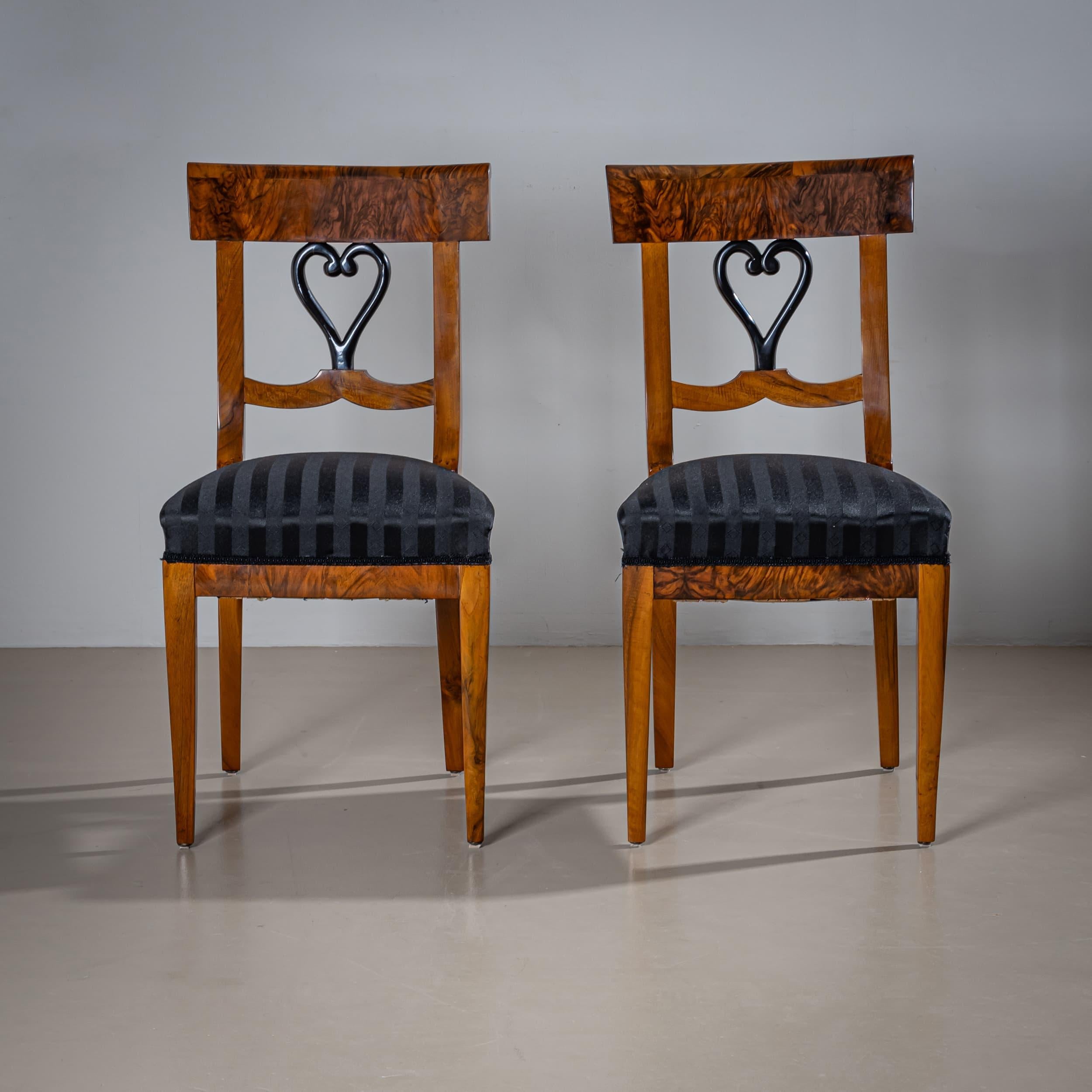 Paar Biedermeier Beistellstühle aus dem frühen 19. im Zustand „Gut“ im Angebot in New York, NY