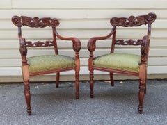 Early 19th Century Pair of Caribbean, West Indies Regency Chairs