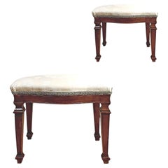 EARLY 19th CENTURY PAIR OF NEOCLASSIC STYLE STOOLS