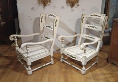 Par de sillones pintados de principios del siglo xix
