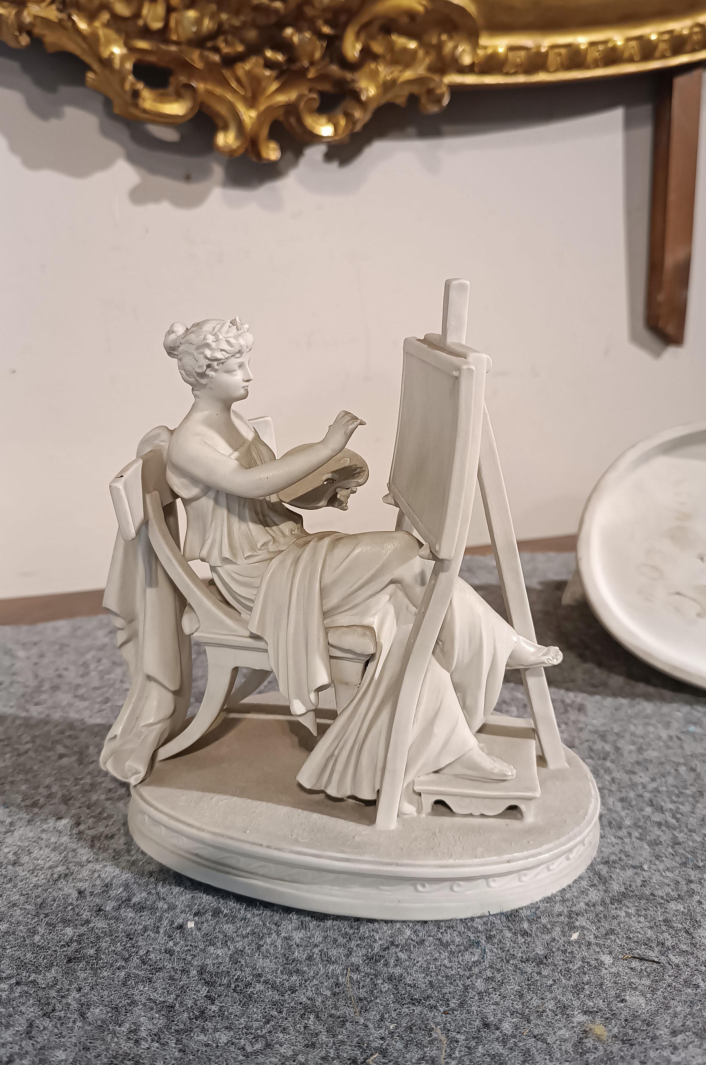 EARLY 19th CENTURY PAIR OF SCULPTURES “ALLEGORY OF THE ARTS” in vendita 1