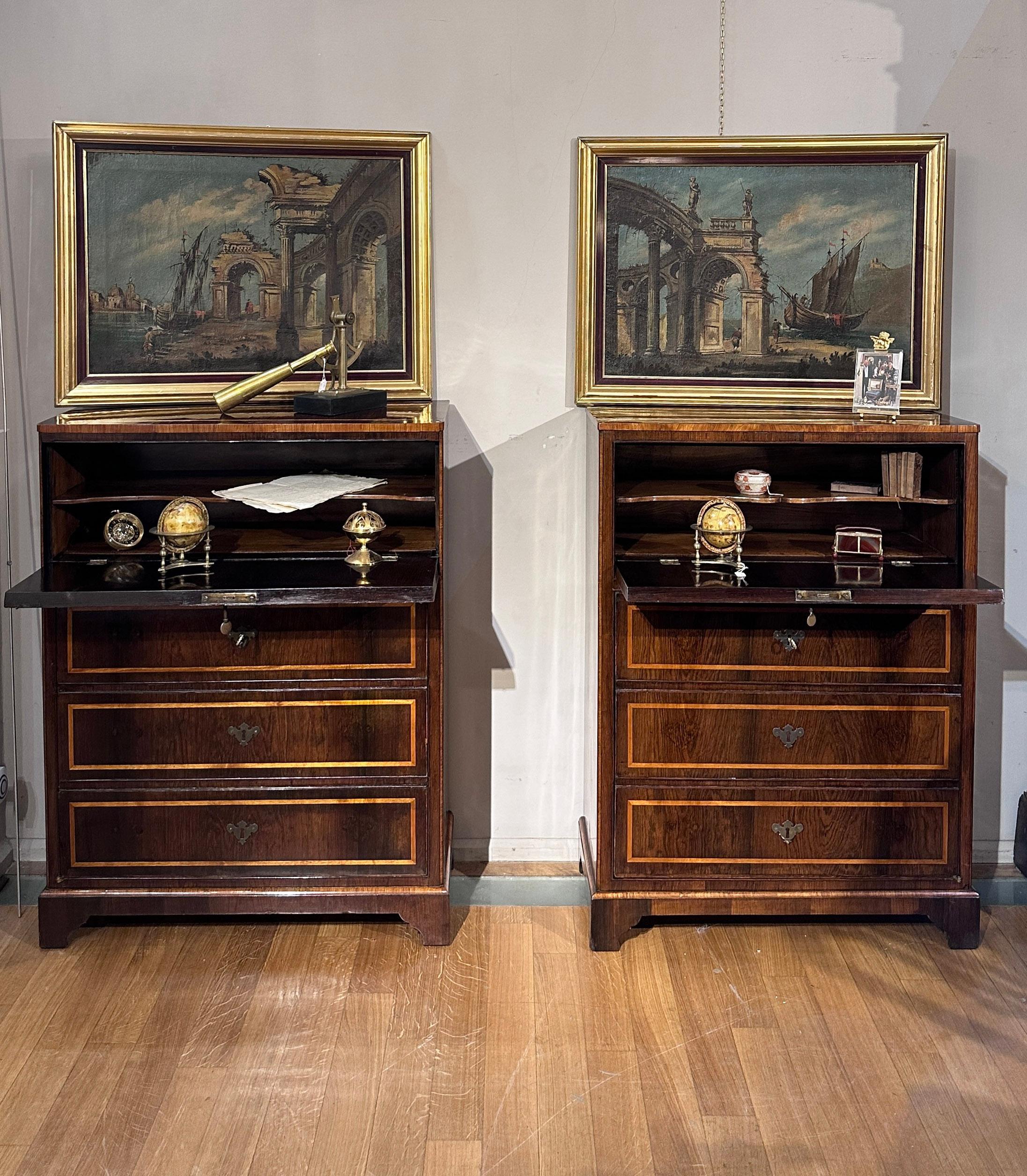 EARLY 19th CENTURY PAIR OF WRITE STANDING SIDEBOARDS  2