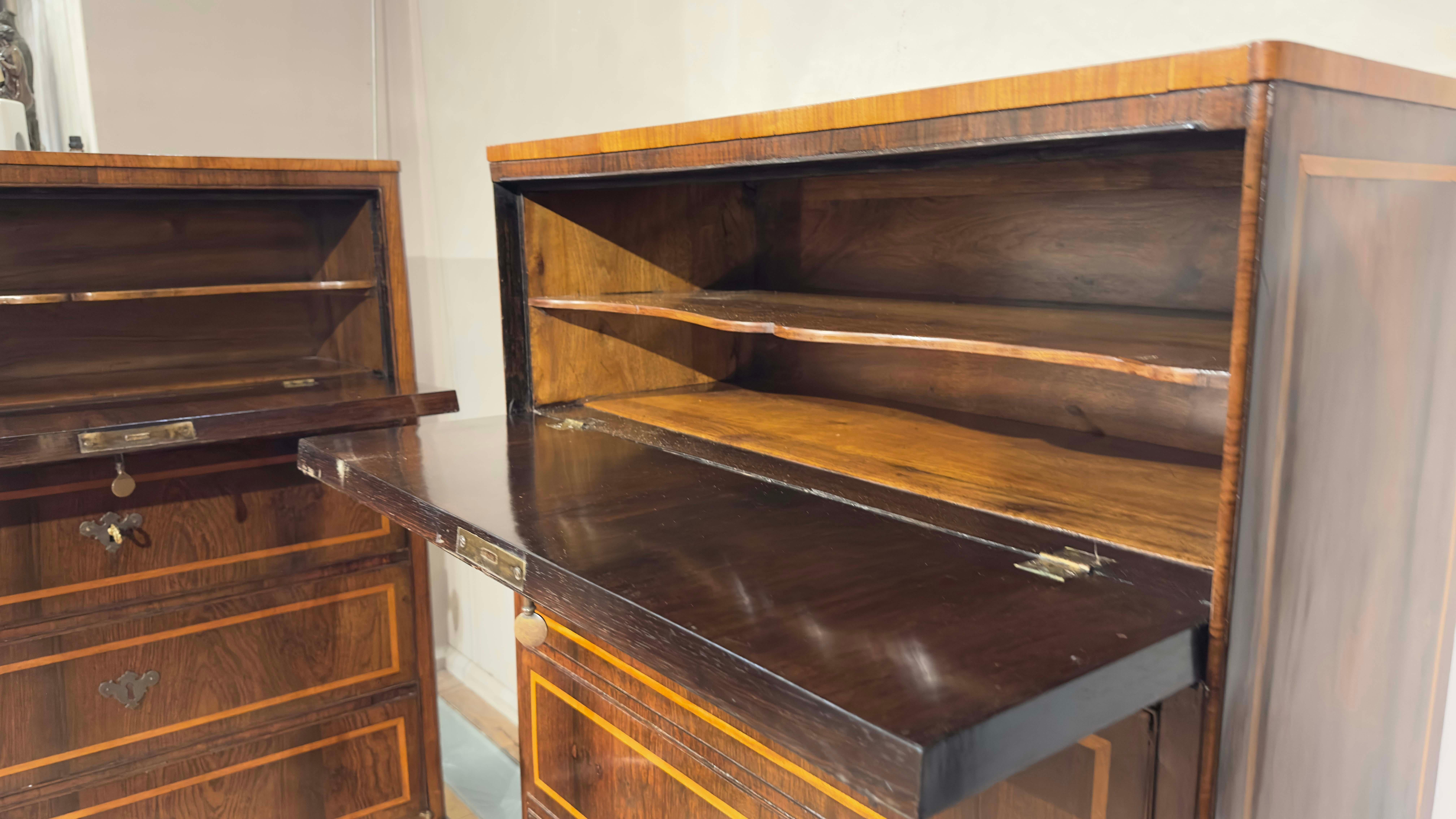 EARLY 19th CENTURY PAIR OF WRITE STANDING SIDEBOARDS  3