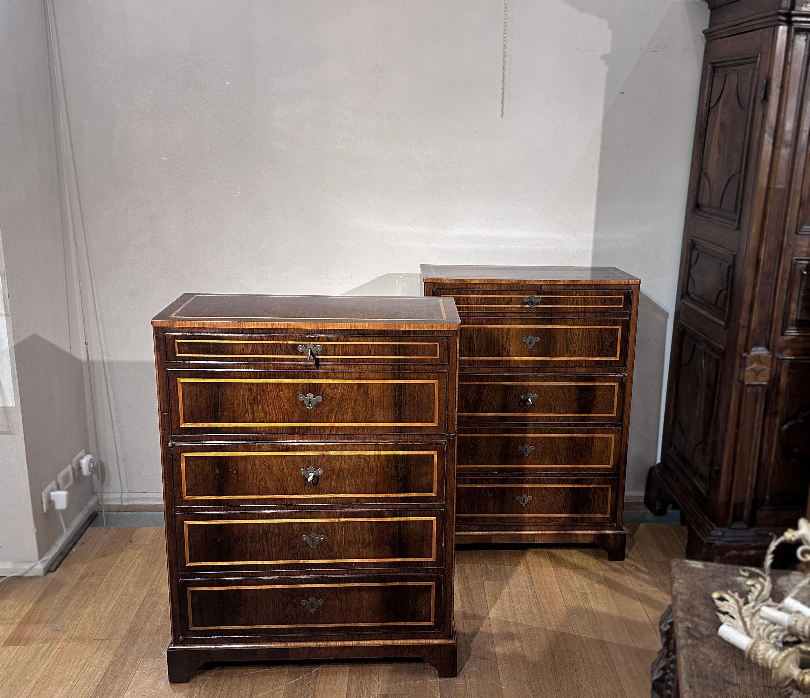 EARLY 19th CENTURY PAIR OF WRITE STANDING SIDEBOARDS  4