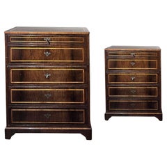 EARLY 19th CENTURY PAIR OF WRITE STANDING SIDEBOARDS