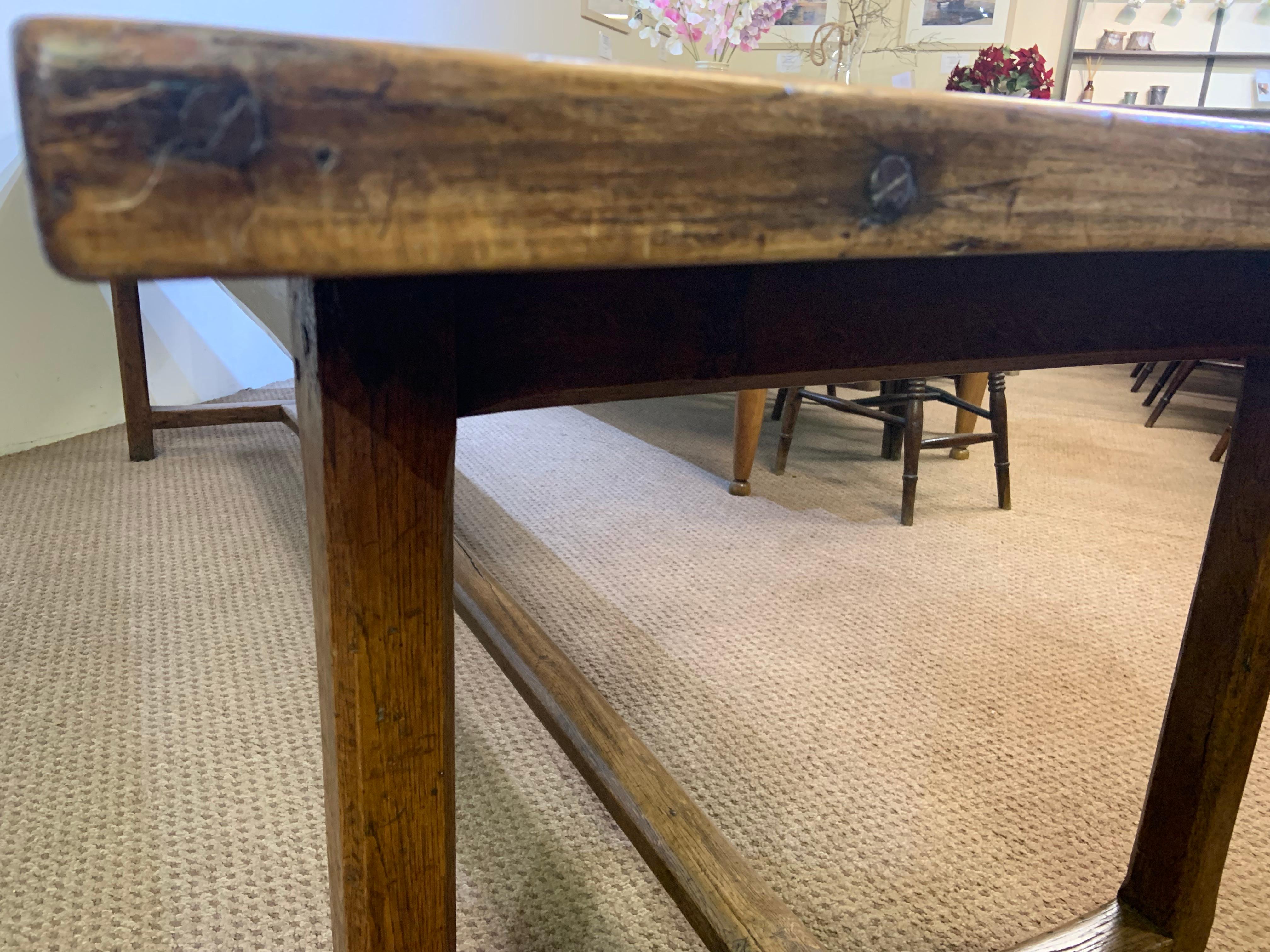 Early 19th Century Pale Cherry Farmhouse Table In Good Condition In Billingshurst, GB