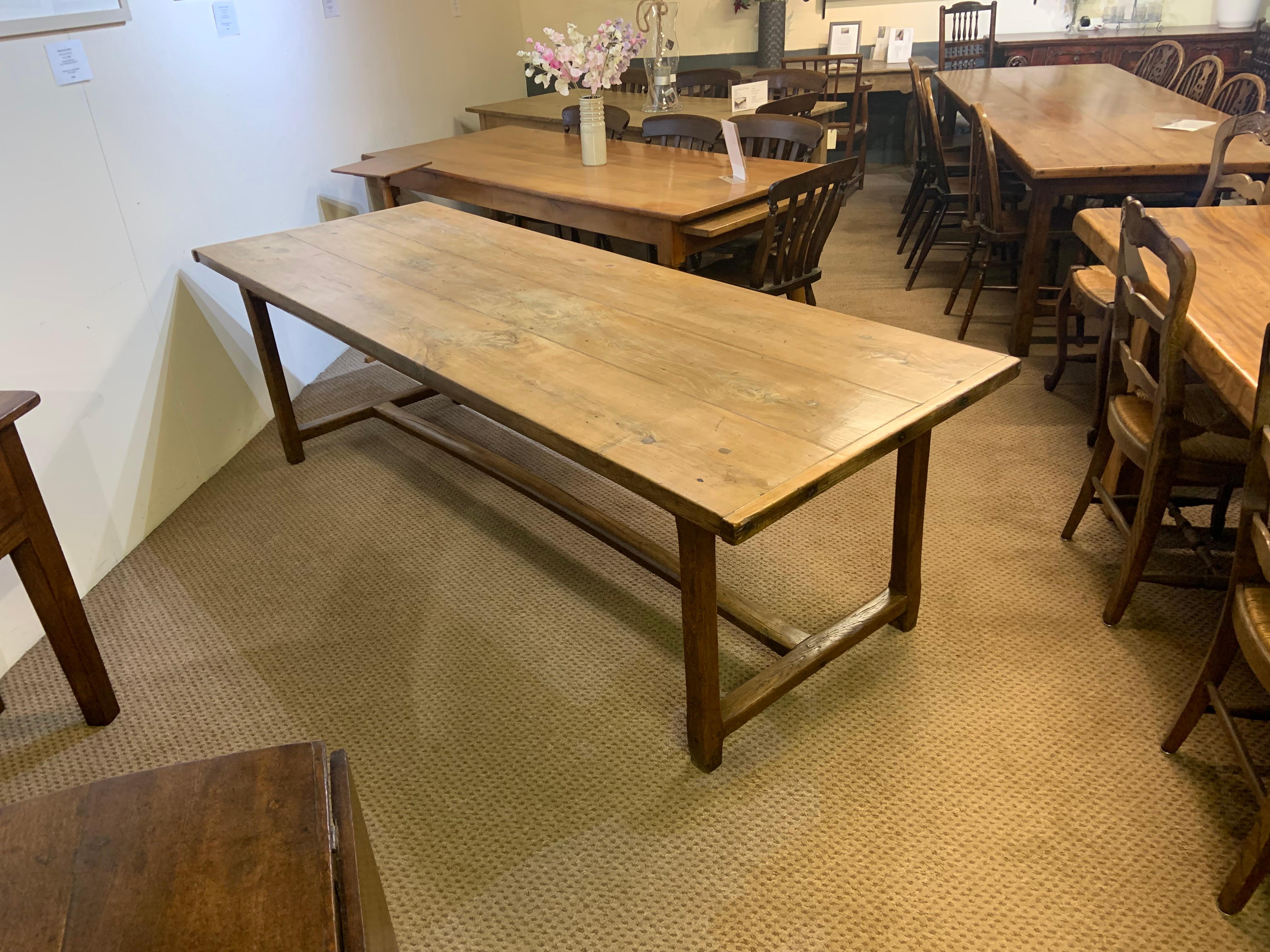 Early 19th Century Pale Cherry Farmhouse Table 2