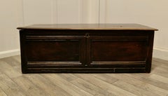 Early 19th Century Panelled Oak Coffer