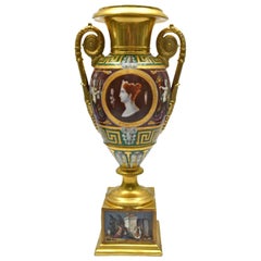 Urna in porcellana di Parigi dell'inizio del XIX secolo