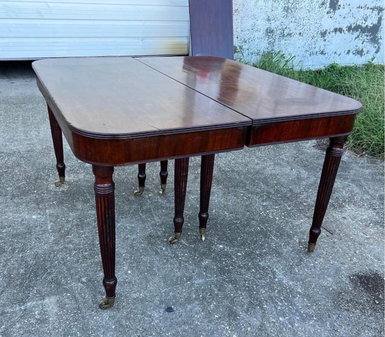 Acajou Table de salle à manger en acajou impérial breveté Gillows du début du 19e siècle en vente