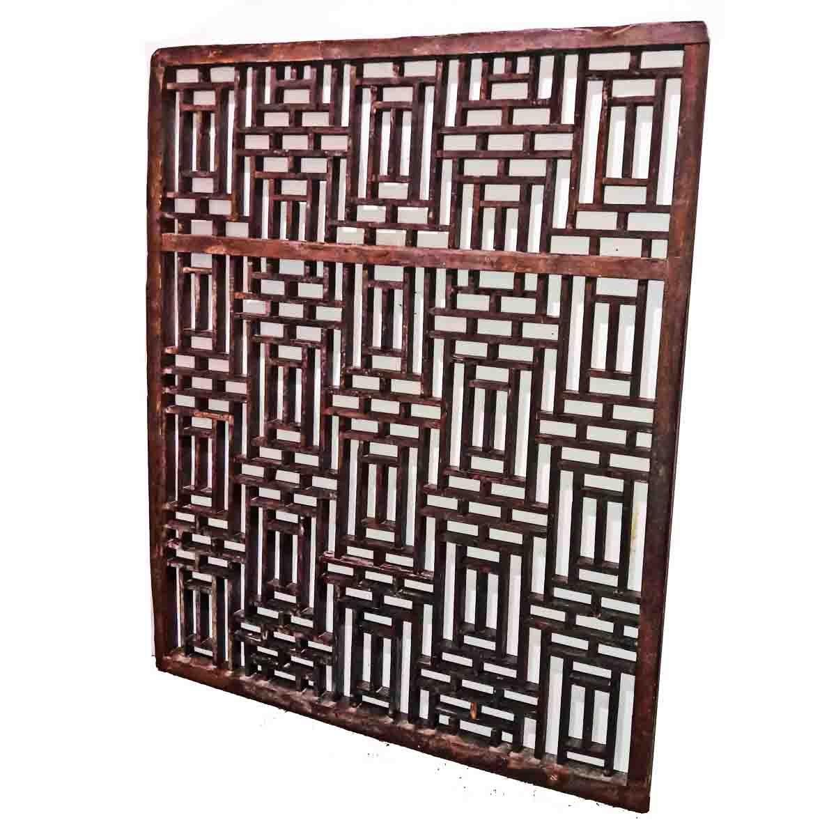 Qing Early 19th Century Peachwood Window Screen, Sianxi, China