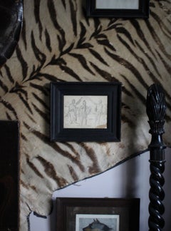 Early 19th Century Pencil Sketch, Warrior & Divines Medieval Grand Tour