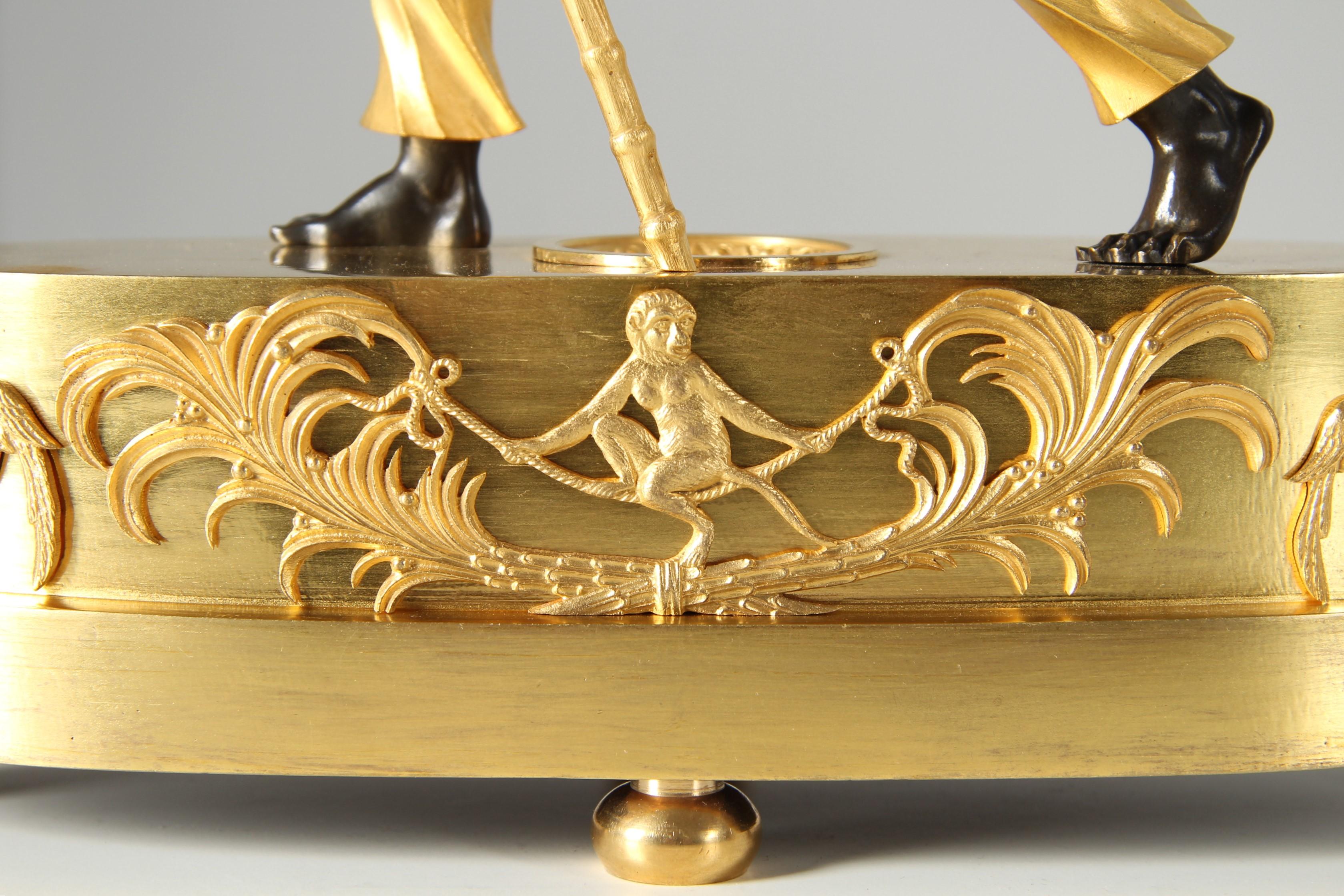 Early 19th Century Pendule Portefaix, Mantel Clock, Paris and Brussels, c. 1810 For Sale 5
