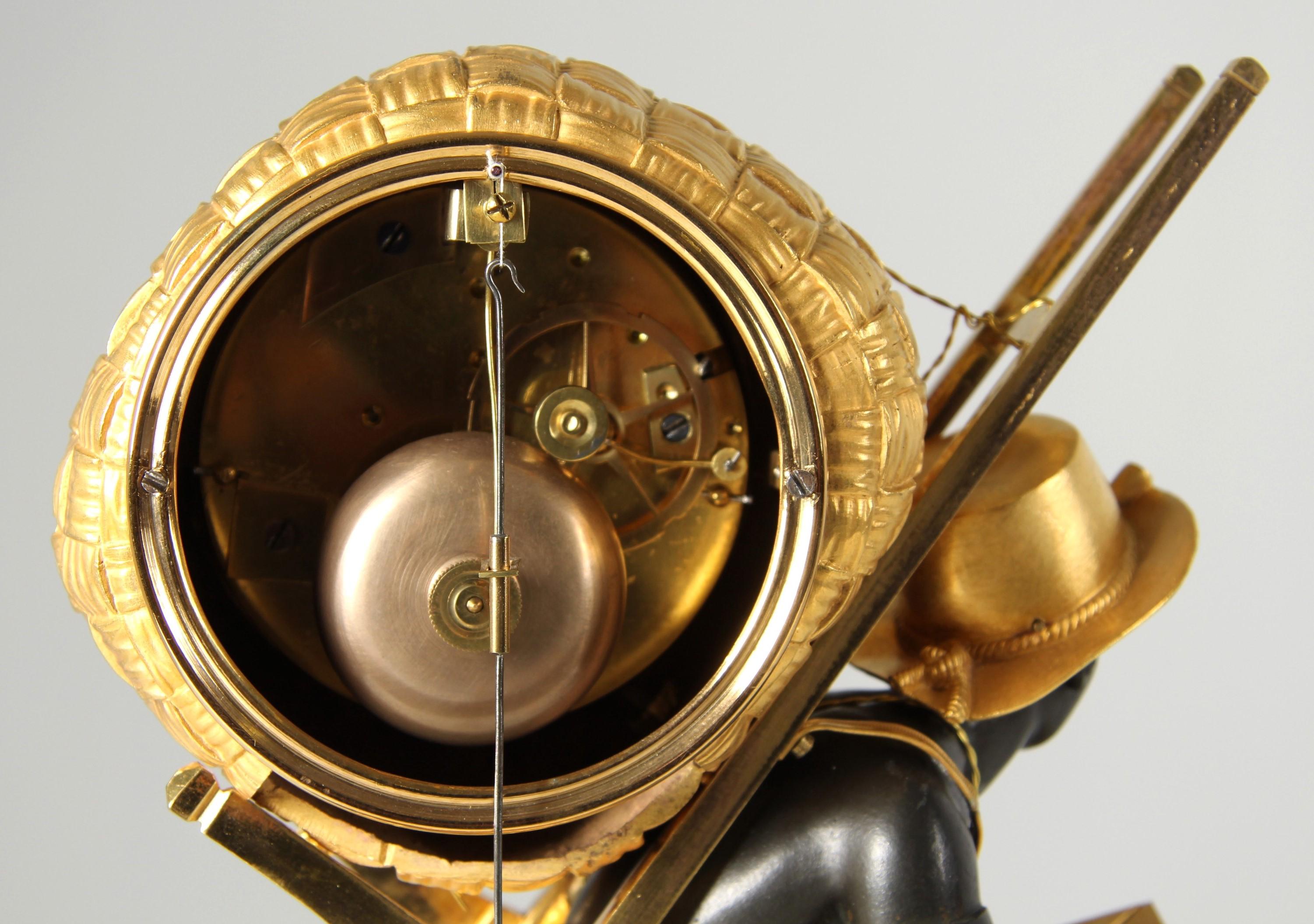 Early 19th Century Pendule Portefaix, Mantel Clock, Paris and Brussels, c. 1810 For Sale 8