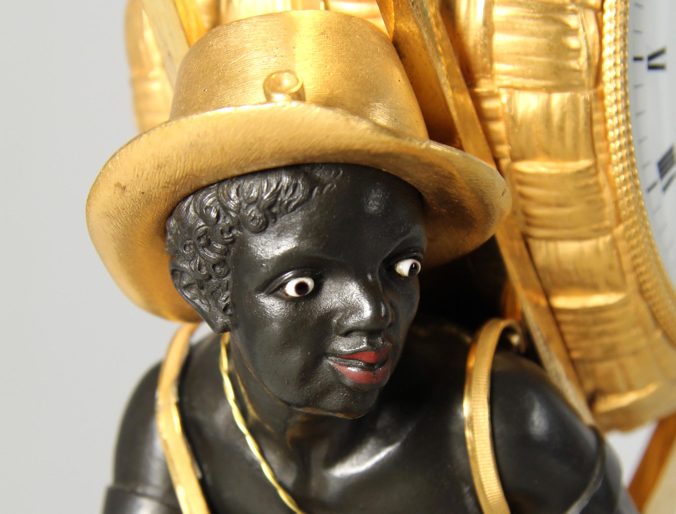 Empire Early 19th Century Pendule Portefaix, Mantel Clock, Paris and Brussels, c. 1810 For Sale