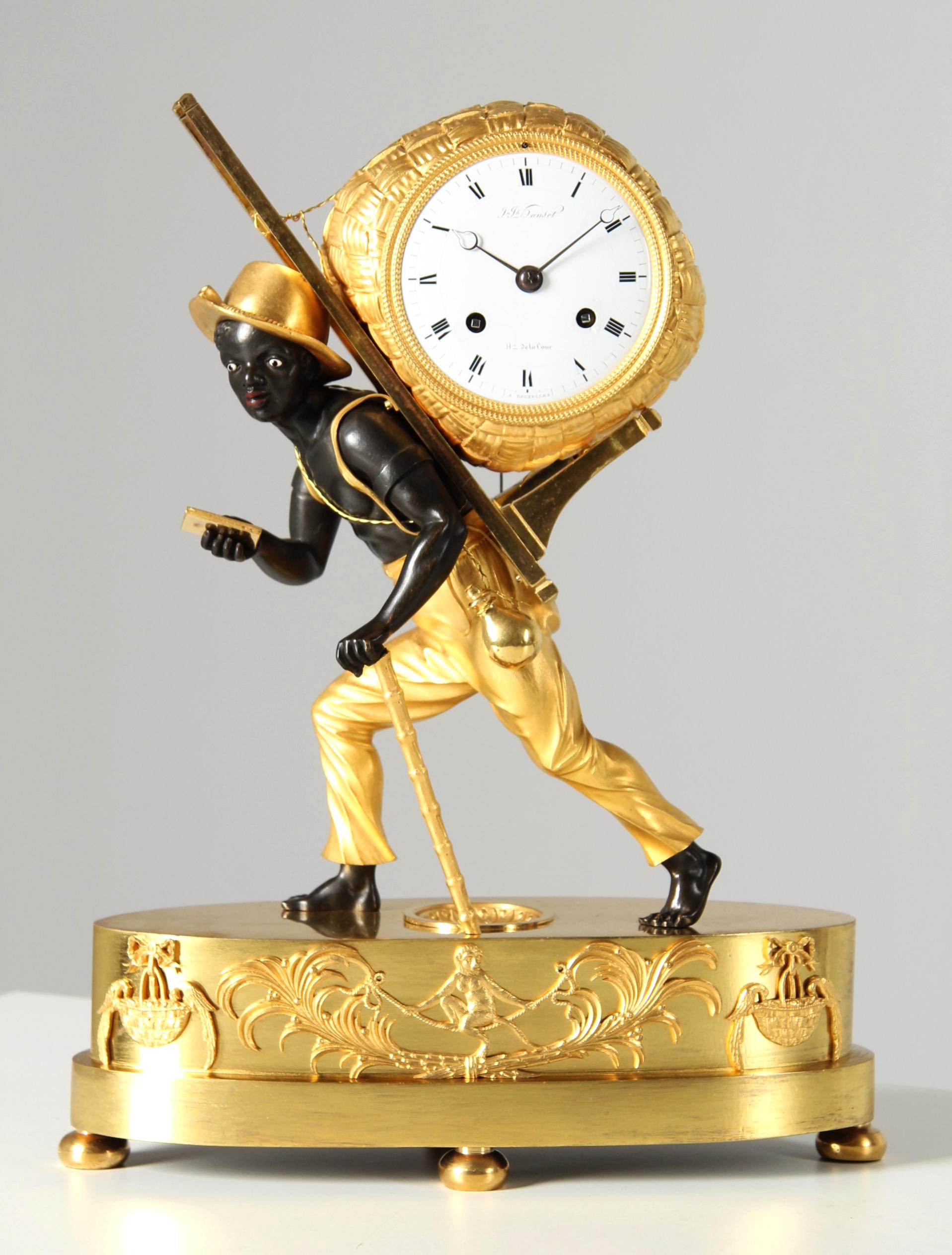 Early 19th Century Pendule Portefaix, Mantel Clock, Paris and Brussels, c. 1810 For Sale 1