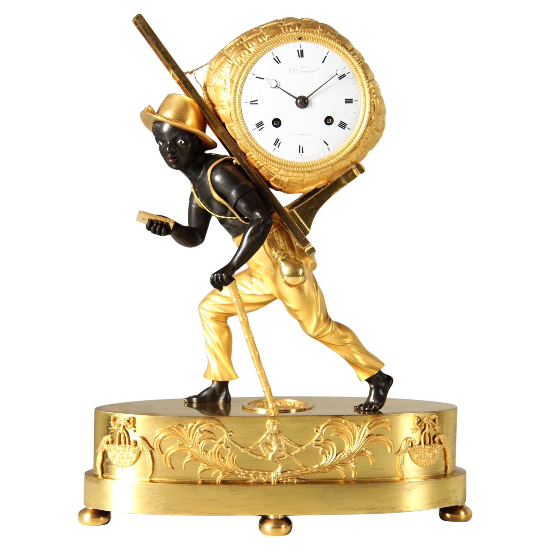 Early 19th Century Pendule Portefaix, Mantel Clock, Paris and Brussels, c. 1810
