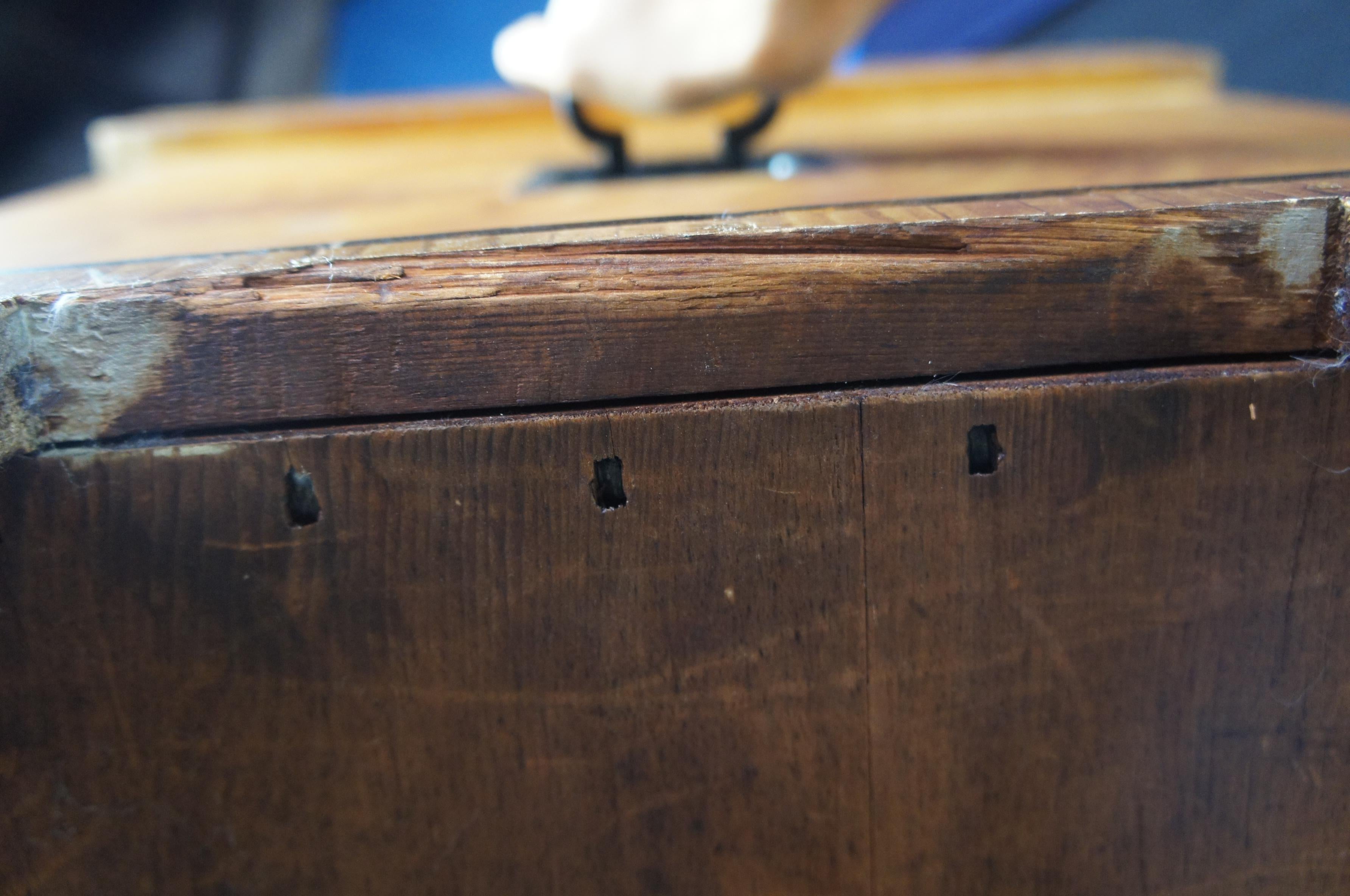 Early 19th Century Pennsylvania Pine Painted Grain Trunk or Blanket Chest 6