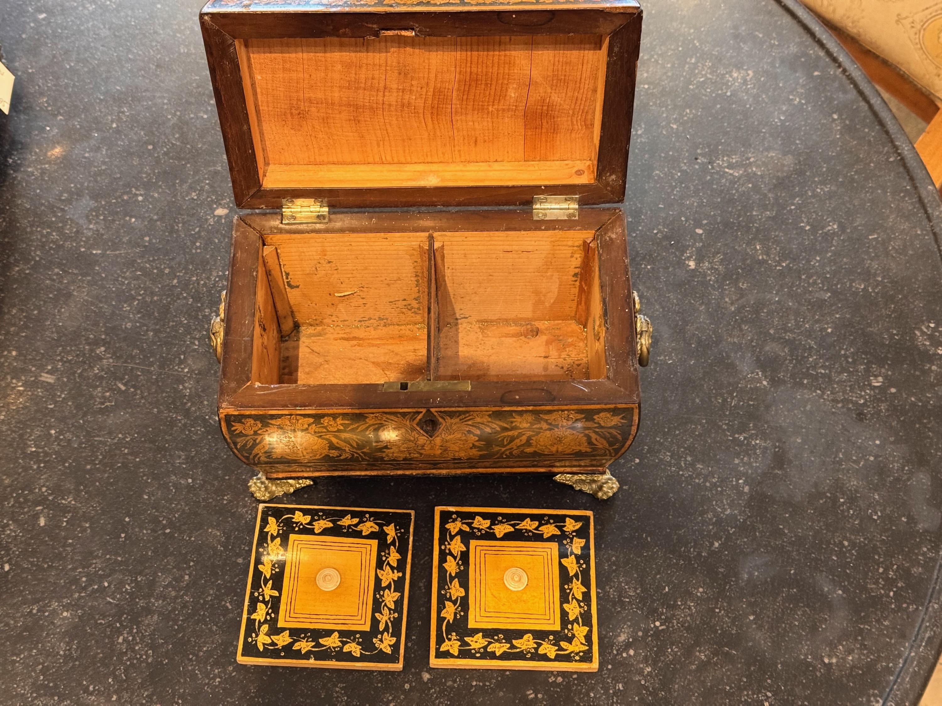 Legno Porta tè a forma di penna dell'inizio del XIX secolo in vendita
