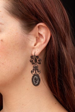 Early 19th Century Perfect Berlin Iron Earrings