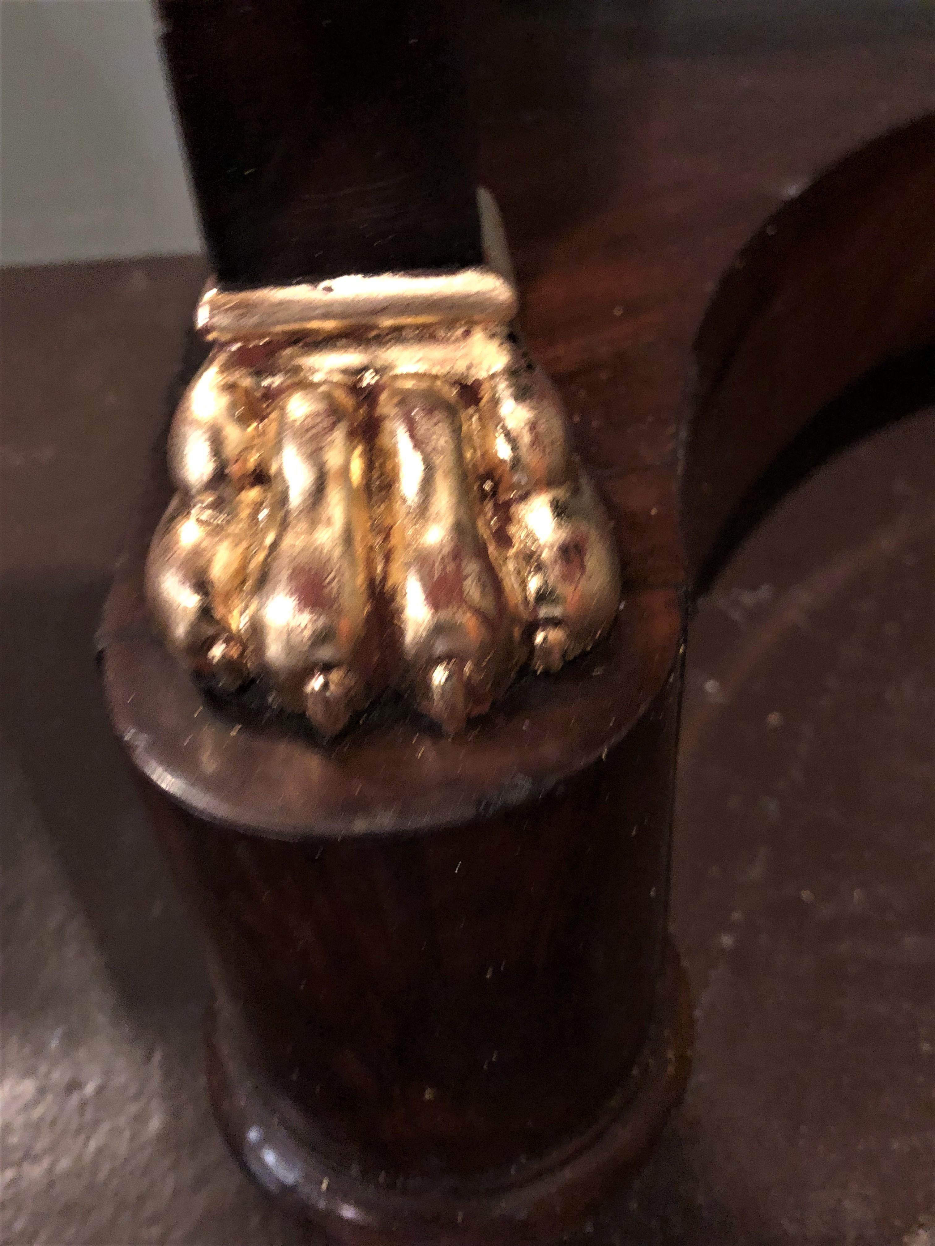 Early 19th Century Period Empire Vanity Desk with Mirror and Sconces 4