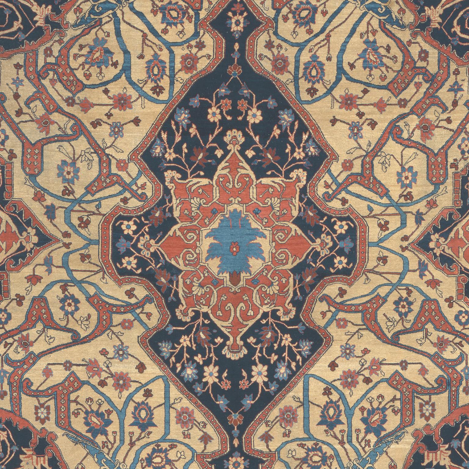 Heriz Serapi Tapis persan Heriz du début du XIXe siècle en vente