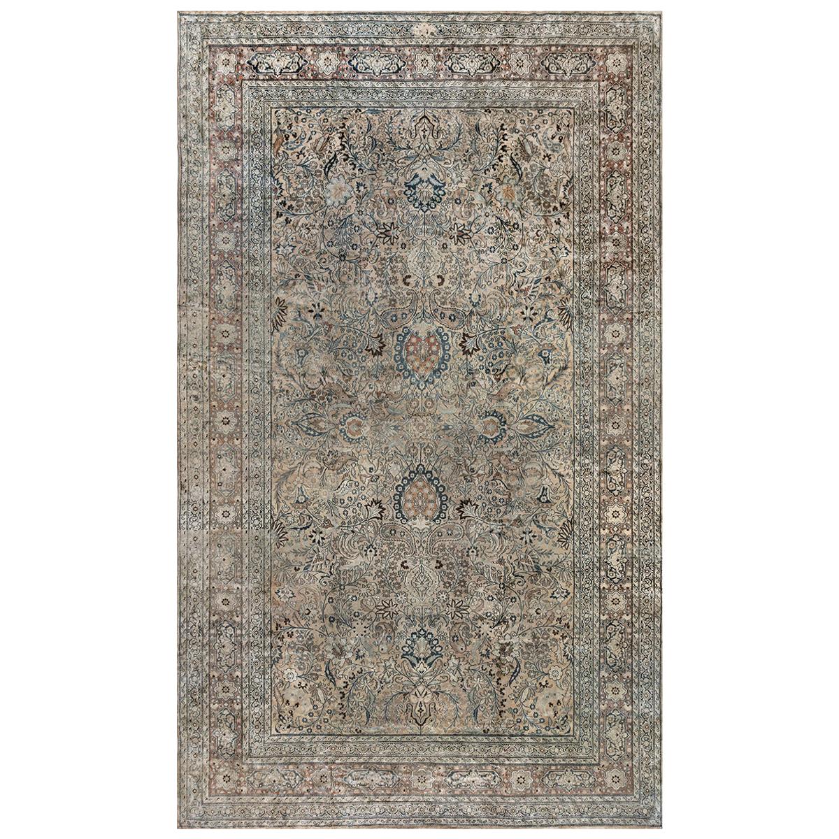 Authentischer persischer Meshad-Teppich aus dem frühen 19. Jahrhundert