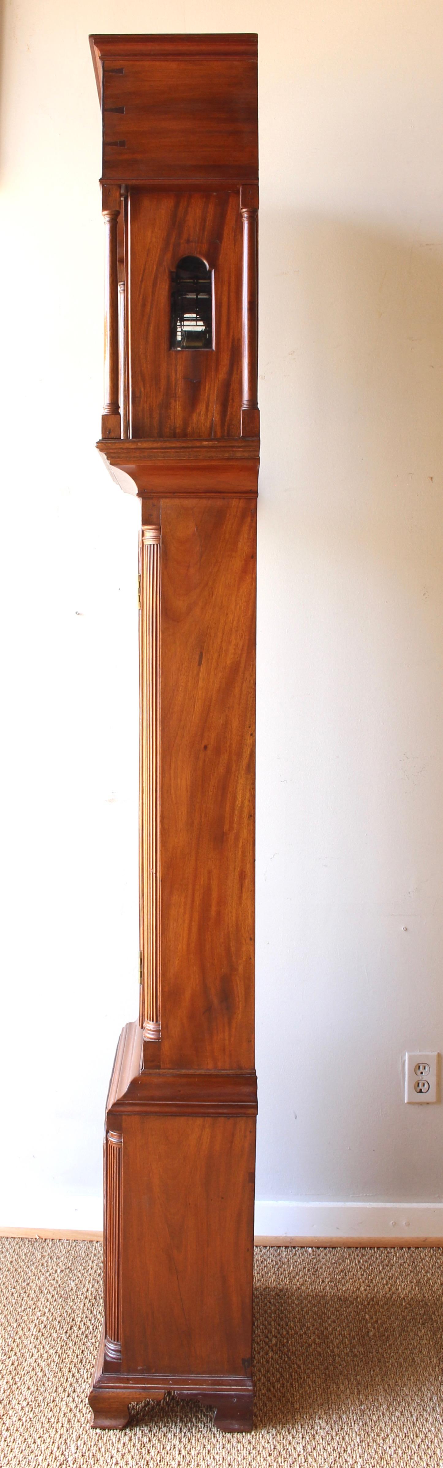 American Early 19th Century Philadelphia Tall Case Clock