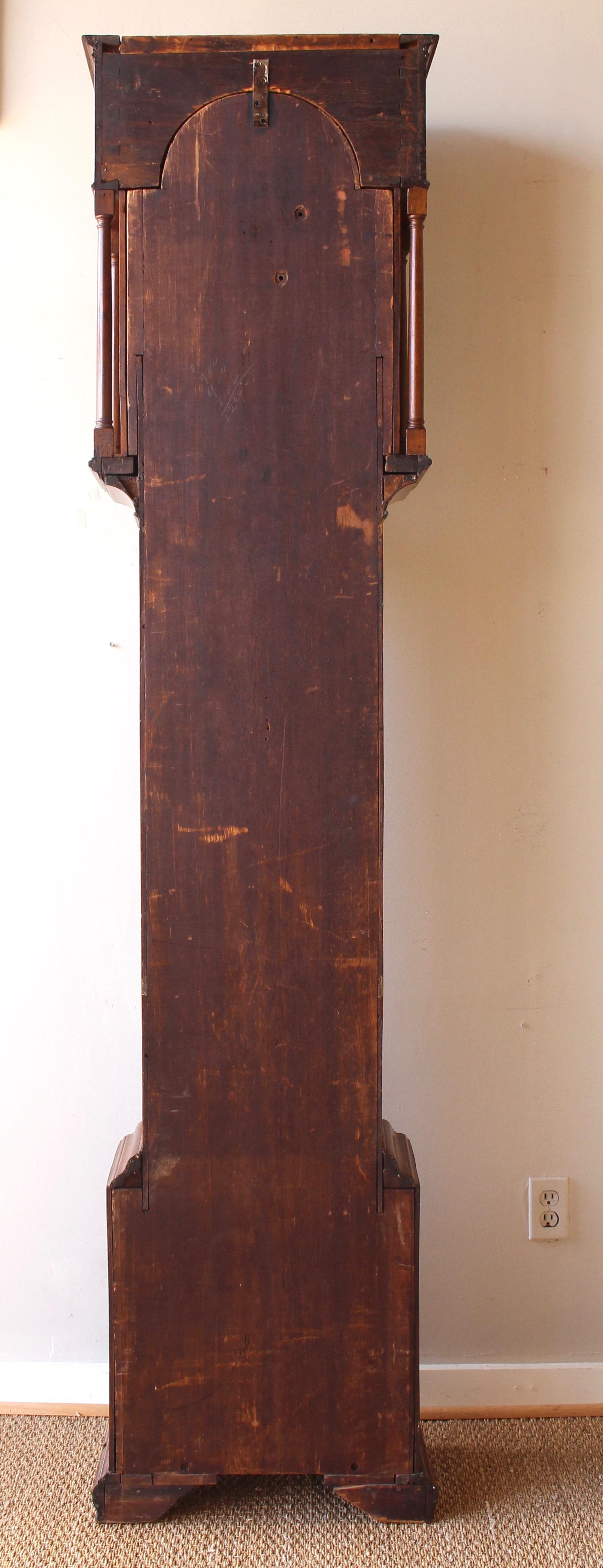 Early 19th Century Philadelphia Tall Case Clock In Good Condition In Kilmarnock, VA